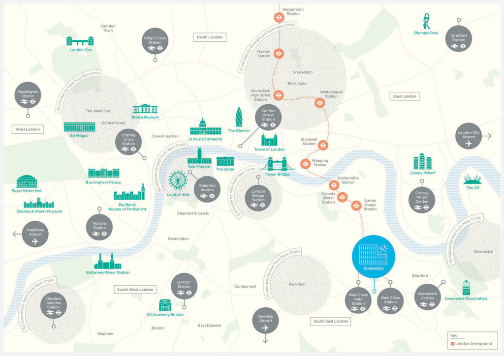 Where is Goldsmiths?